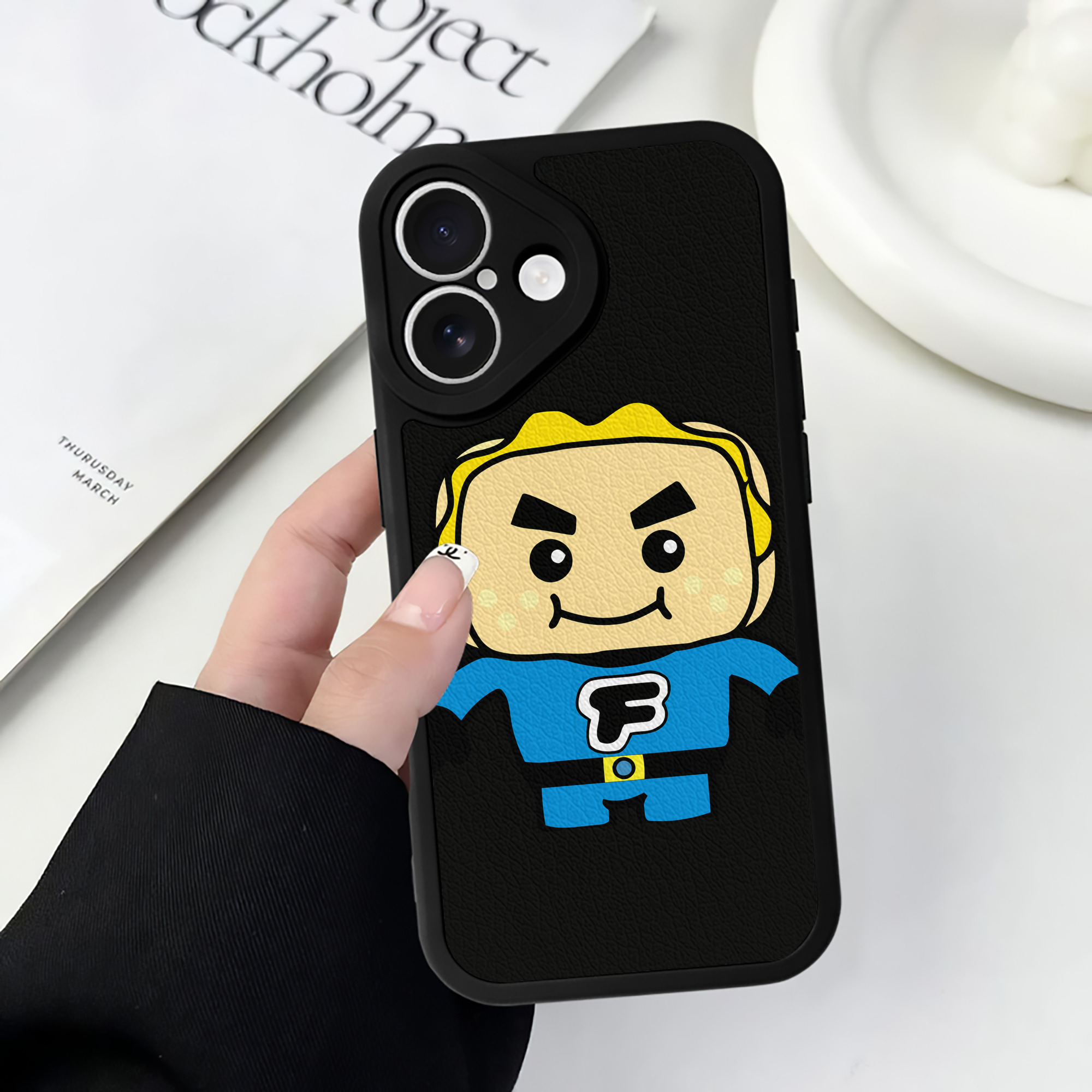 （画像用） アンパンマン Anpanman 【iPhone 16シリーズ対応】シリコンスマホケース（レザー調） 材質：シリコン